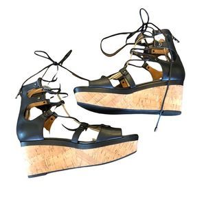 COACH Barkley • cork wedge • gladiator sandals. SZ 9.5